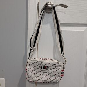 Brighton "Love Scroll" Canvas Crossbody Bag